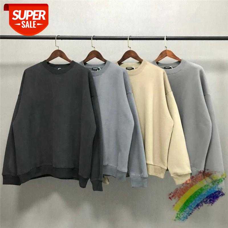 

Kanye West Solid Season 6 Sweatshirts Men Women 1:1 Kardashian Hoodie Velvet Season Series Hoodies Inside Tag Oversized #NL9S, Black