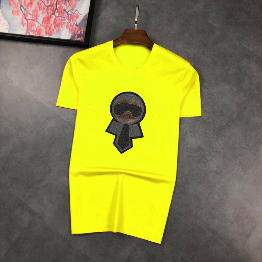 

21ss Mens T Shirt High Quality Women Couples Casual Short Sleeve Men Round Neck Tees 2 Colors M-3XL, White;black