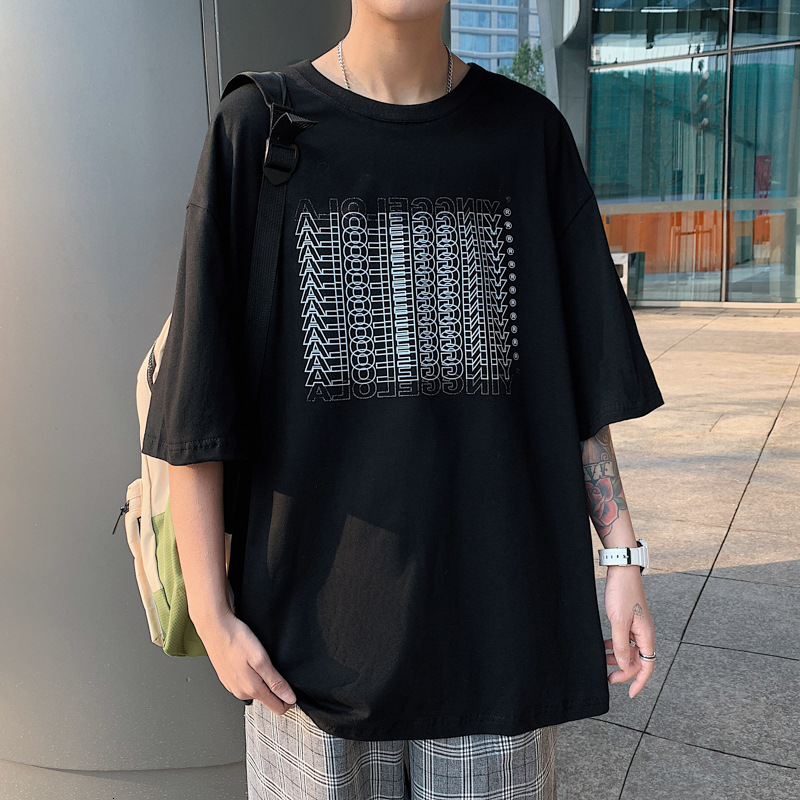 

New Short Sleeve t Shirt Men's 2021 Summer Black White Tshirt Top Tees Classic Brand Fashion Clothes Plus Size M-5xl o Neck C1uj, Dxt135 d