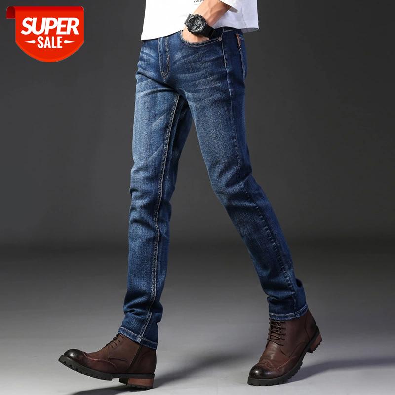 

Brand Jeans Retro Nostalgia Straight Denim Jeans Men Fashion Men Long Trousers Loose Trend Business Casual Pants Clothes #Sf3J, Black