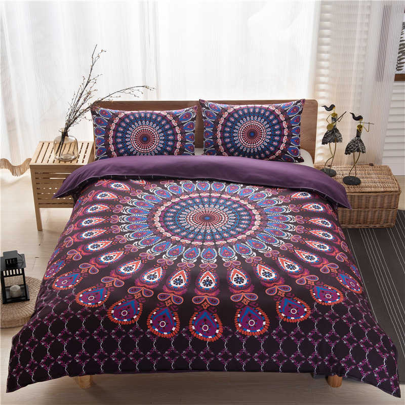 

Size home textile bedding Bohemian national style three or four piece set, White
