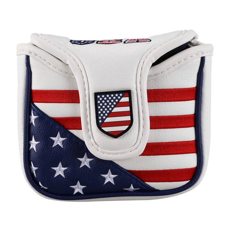 

PU Golf Mallet Putter Covers Headcover Synthetic Leather Waterproof Grip Protect Headcover Putter Cover Headcover for Blade Head L0302