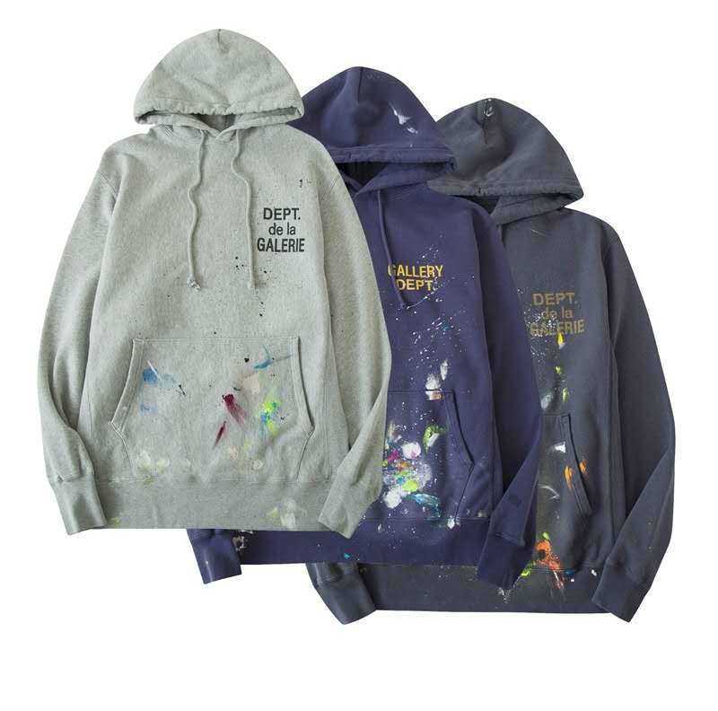 

Gallery dept hand painted graffiti wash old Virgil Hoodie HHJ, Gray