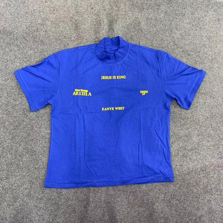 

2021 New Impresso 3d La Escuta Festa Camisa Das Mulheres Dos Homens De Alta Qualidade 1:1 Jesus Rei Topo t Kanye West Tshirt Uboy