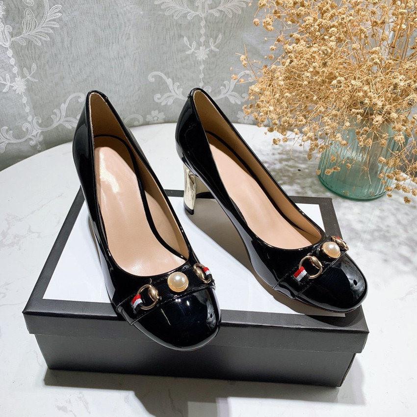 

Top 2021 high quality Fashion female designer pointed high heels lace-up rivet dress shoes dress sandals casual flat slippers G12, Black