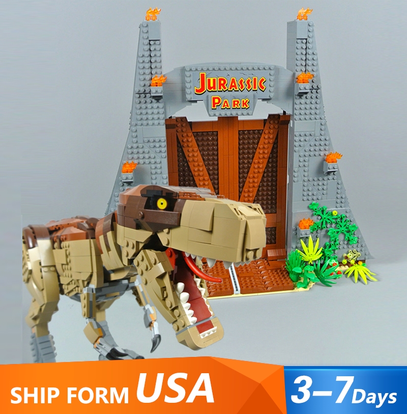 

11338 Jurassic Movie Series Jurassic Park T. Rex Rampage 3156Pcs Bricks Model Building Kits Blocks Compatible Technic 75936