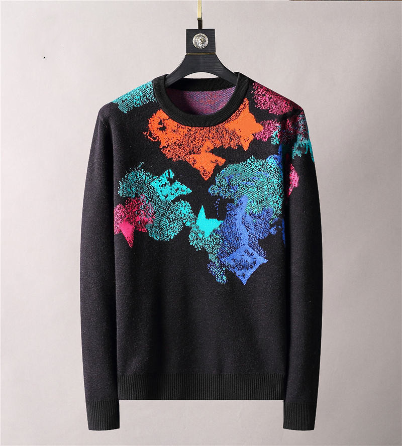 

2021 Paris mens women color print Sweaters classical color letter printing Sweater casual high quality fashion womens designer Sweatershirts