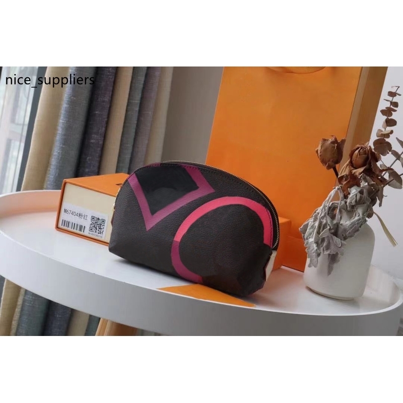 

M80283 GAME ON POCHETTE COSMETIQUE pouches cosmetic Fashion Clutch Evening Mini Bag Small Shoulder Handbag purse Canvas toiletry bags, Red;black