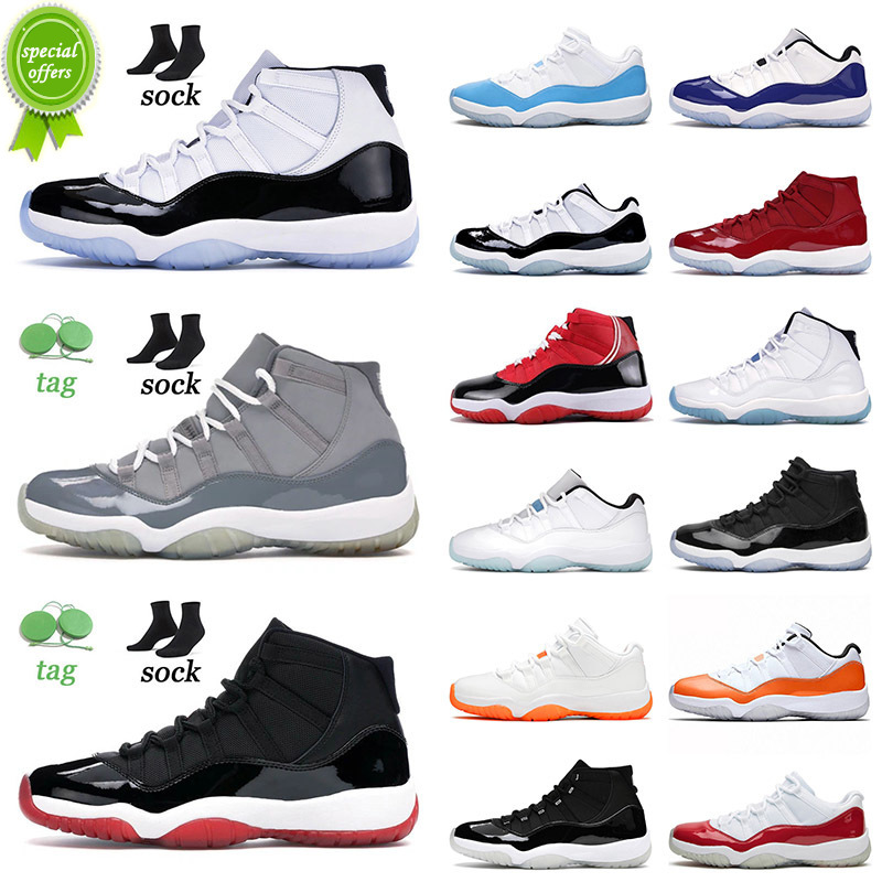 

Authentic Original Basketball Shoes 11 11s XI Mens Womens UNC Cool Grey Bred Cap And gown Gamma Blue Sneakers Trainers, A47 bred 36-47