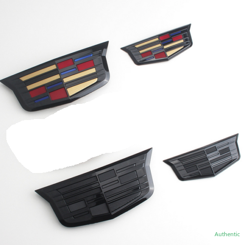 

2pc New Front Grille Rear Trunk Emblems Badges Fit Cadillac MOST ATS XTS XT5, Color