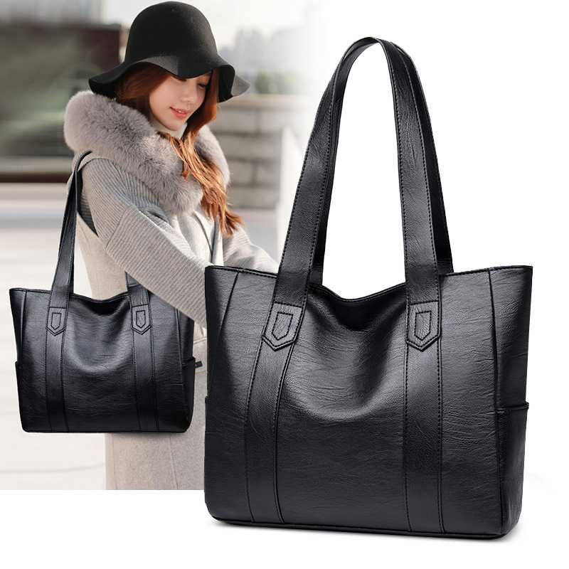 Duffel Bags European And American Fashion Bag Large Capacity Women&#039;s Handbag Simple Versatile Tote One Shoulder Travel-image-704063238