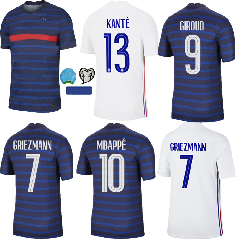 

2020 men and kids MBAPPE GRIEZMANN POGBA GIROUD KANTE jerseys 2021 Soccer jersey Football shirts maillot de foot top shirt hommes enfants, Blue