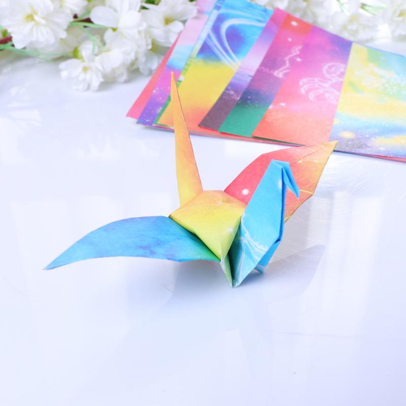 

Other Arts And Crafts 100 Sheets Square Shape Folding Paper Colorful Pattern DIY Double Sided Creative Origami Material Fo