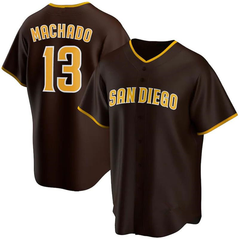 

13 Manny Machado Jersey San Diego Padres 23 Fernando Tatis Jr. Jersey Tan Alternate Replica Player Baseball Jerseys, Blue;black