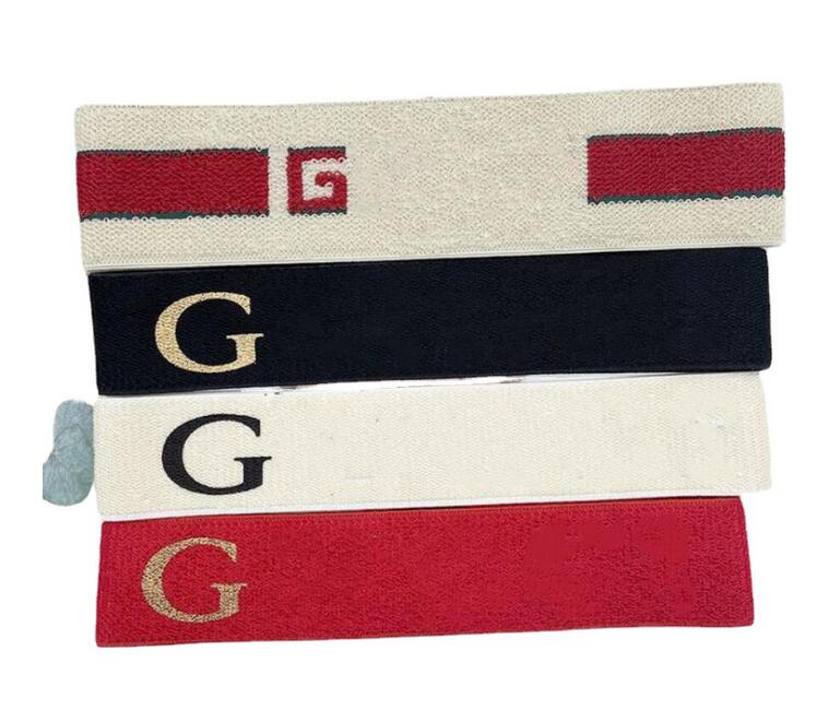 

Fashion Mens Womens Outdoor Sports Stretch Headband Classic Designer Brand Letter Printing Hairbands Bandana Wide Edge Stripe Knitting Headwrap Hair Accessories