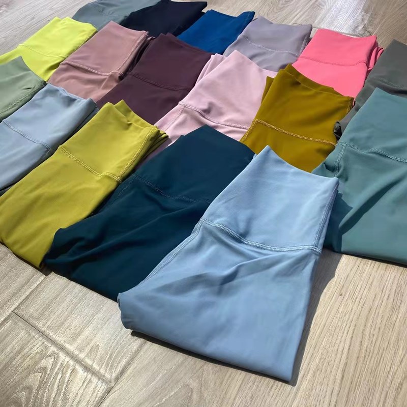 

Lu Leggings long jegging women yoga pants High Waist Sports Raising Hips Gym Wear Elastic Fitness Tights Workout