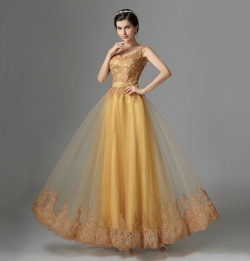 

2021 New Hot Sale Gold Long A-line Evening Es Lace Robe De Soiree Longue Prom Formal Abiye Gece Elbisesi Ycli, Red