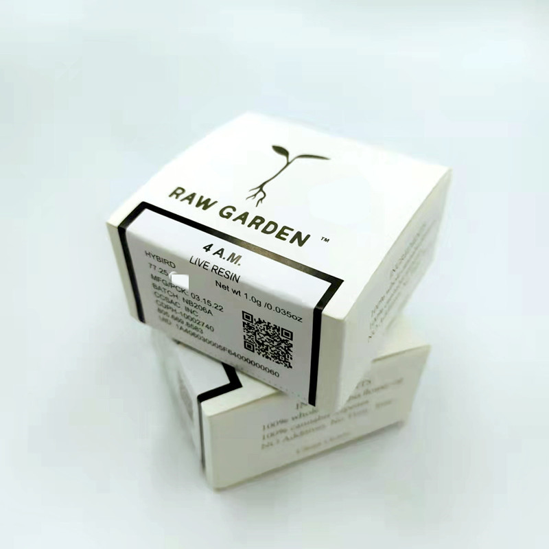 

Ra Garden live resin wax jar with packaging 5ML clear glass dab containers