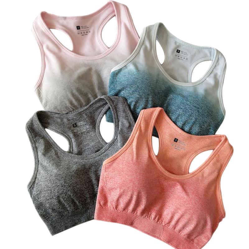 

Gym Clothing Sexy Seamless Sports Bra Top Brathable Sport Push Up Female Fitness Underwear Running Yoga, Pink