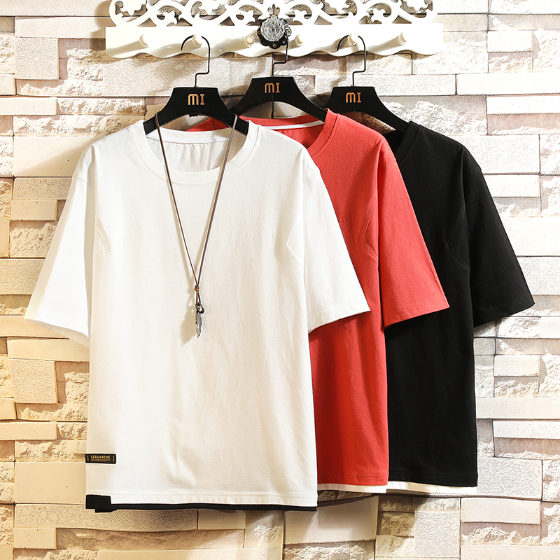 

New Short Sleeve Black White t Shirt Men's 2021 Summer Tshirt Top Tees Classic Brand Fashion Clothes Plus Oversize M-5xl o Neck Aw1h, Ht20284 c