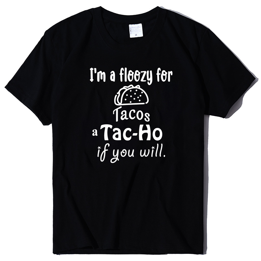 

english print pattern urban leisure short sve simple style large t-shirt, White