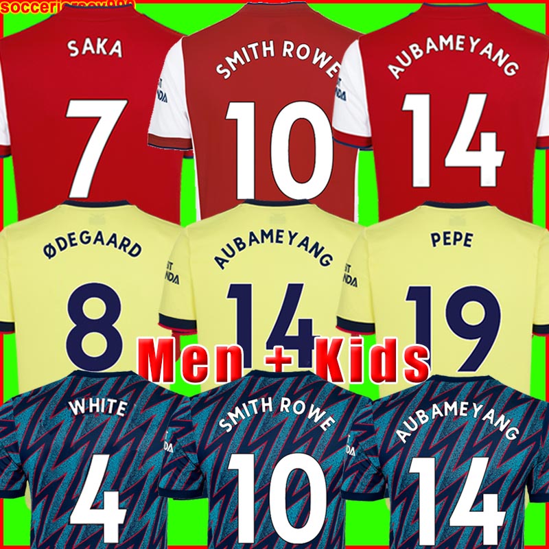 

21 22 PEPE SAKA jerseys Fans Player version Gunners ARSen ØDEGAARD THOMAS WILLIAN NICOLAS TIERNEY SMITH ROWE 2021 2022 soccer football shirt Men + Kids kit uniforms, 21/22 men home player version