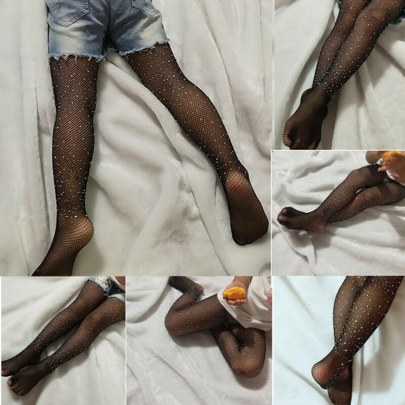 

Sports Socks Kids Girls 2021 Fishnet Tights Mesh Stretch Hosiery Pantyhose Stockings Pants, Black
