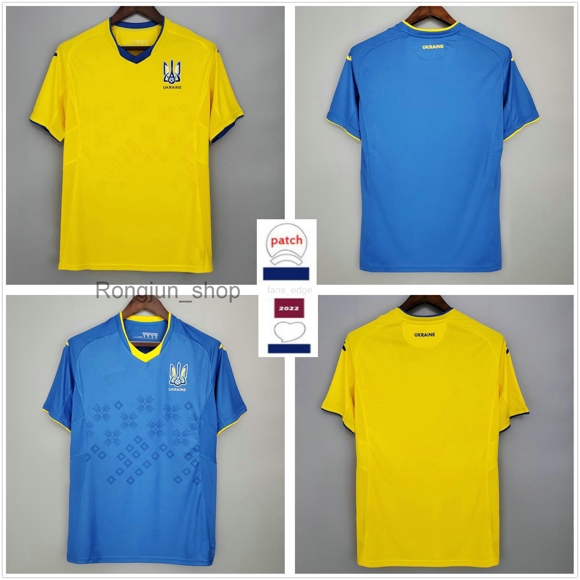 

20 21 Ukraine Football Jersey SHEVCHENKO Vitaliy Mykolenko Oleksandr Zinchenko Ruslan Malinovskyi Viktor Tsygankov Customize 2021 2022, Black;yellow