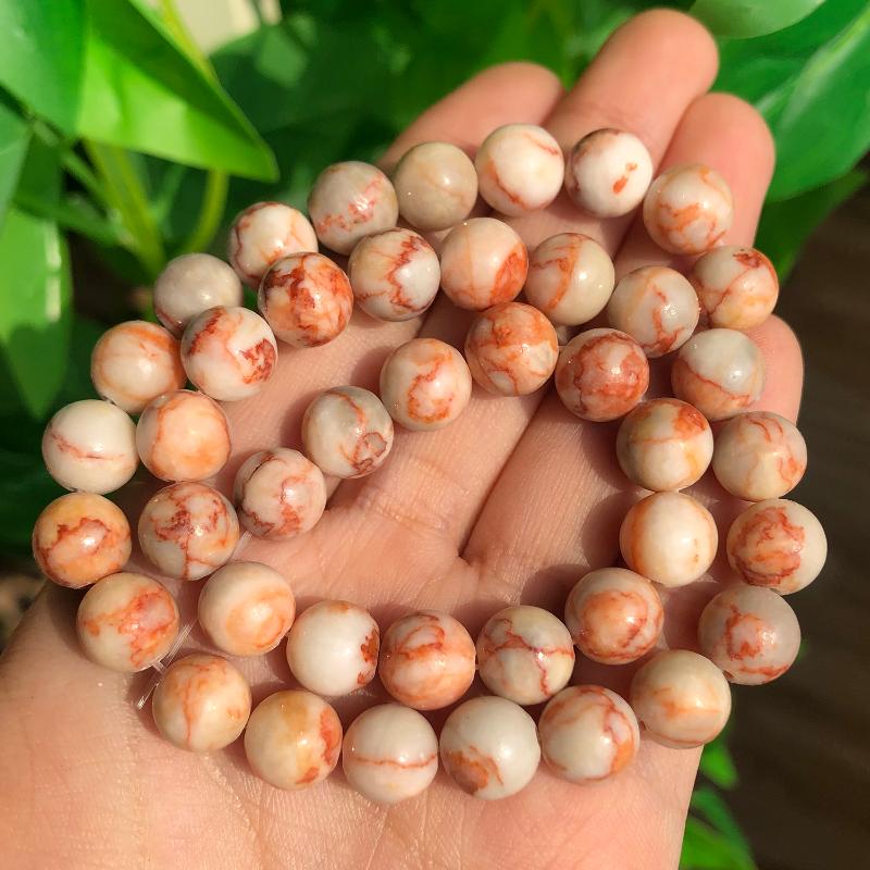 

Other Network Jaspers 4/6/8/10/12mm Natural Stone Beads Round Loose For Jewelry Making DIY Bracelet Wholesale