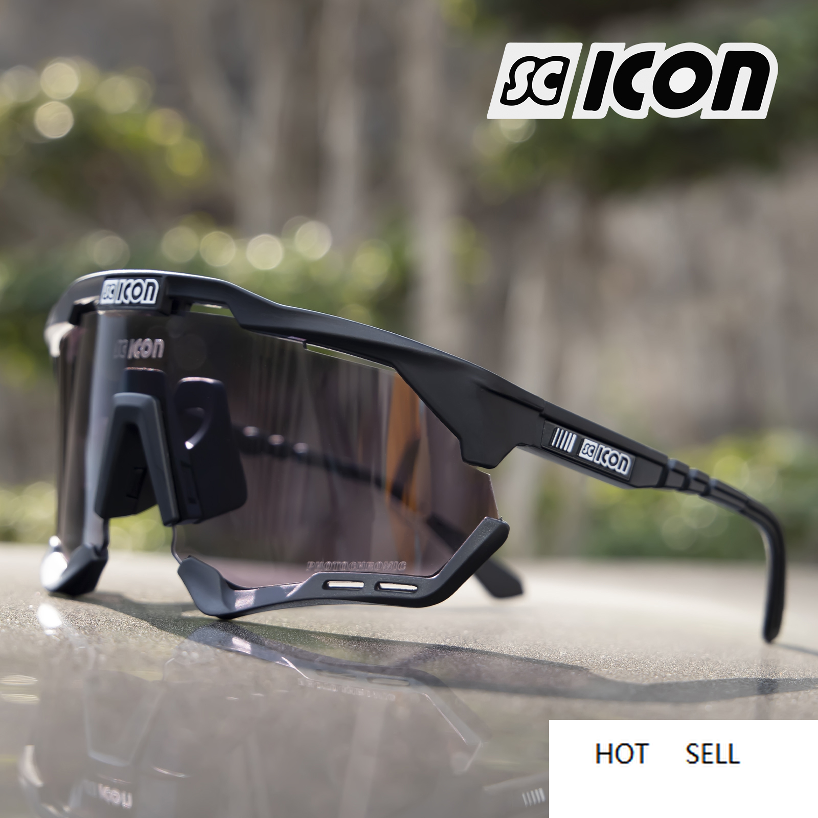 

Photochromic Cycling Sunglasses Men Women Sports UV400 Outdoor Goggles Bicycle Mountain Running Bike Glasses Eyewear