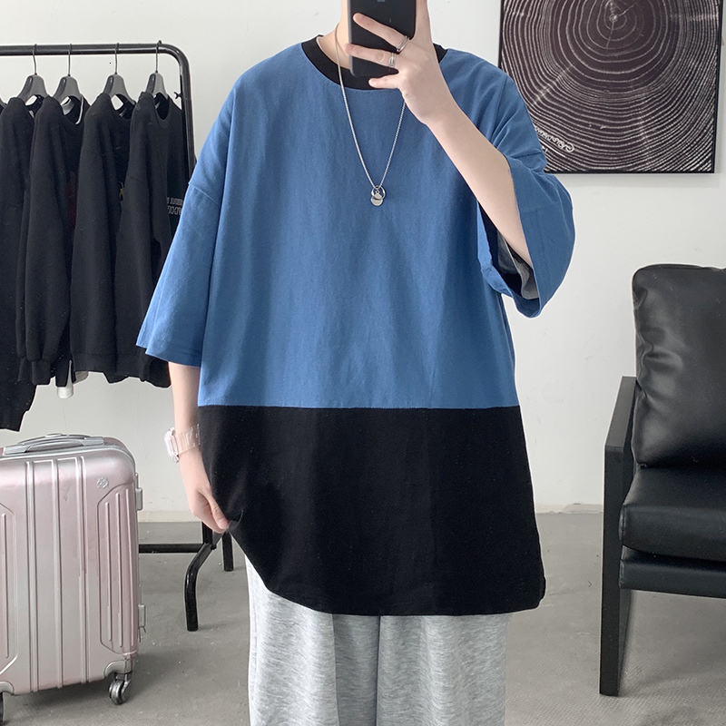 

New for 60-135kg Black White Loose Oversize 2021 Men's Rock Skateboard Hip Hop T-shirt Short Sleeves Streetwear Tops Tees Tshirt No54, Tx008 5