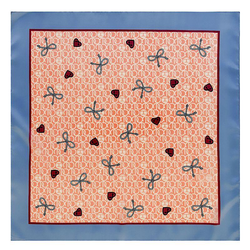 

Scarves [POBING] 2021 Plain Silk Scarf Women Square Love Heart Design Small Muslim Hijab Lady Bandana Female Foulard 60cm X
