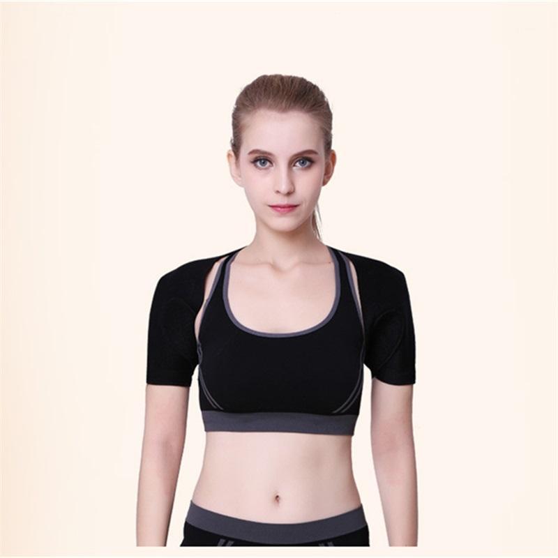 

Self-Heating Support Brace Magnetic Therapy Shoulder Pads Unisex Shoulder Protector Pain Relief Belt Double1, Black