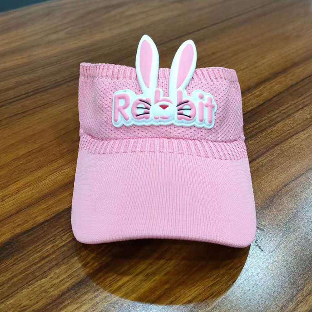 

Children's sun hat open top sunshade summer cute rabbit boys and girls sunscreen 4-year-old 8-year-old duck tongue, Yellow