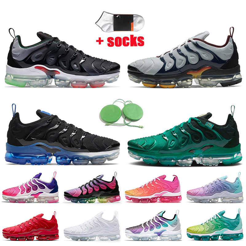 

TN Plus Mens Running Shoes Big Size 13 Vapourmax Worldwide Atlanta 2021 Black Royal Air Trainers Max Sneakers Triple White Off University Red