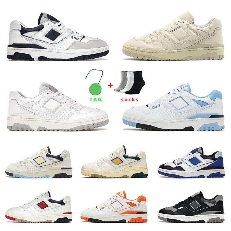 

B550 Casual Shoes 550 BB550 Men Women Designer Aime Leon Dore Green Yellow Platoform Trainers Auralee Burgundy UNC Shadow Sea Salt Black White Flat Sports Sneakers, 36-45 white navy red