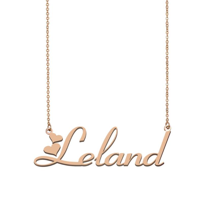 Pendant Necklaces Leland Name Necklace , Custom For Women Girls Friends Birthday Wedding Christmas Mother Days Gift-image-709026520