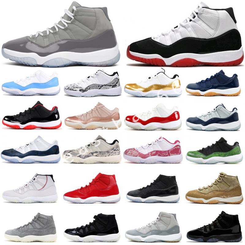 

2022 Jumpman 11s Basketball Shoes Cool Grey 11 Retor High Concord Bred 25th Anniversary Legend University Blue Animal Instinct Low Shoe Men Women Sports Sneakers, Color 44
