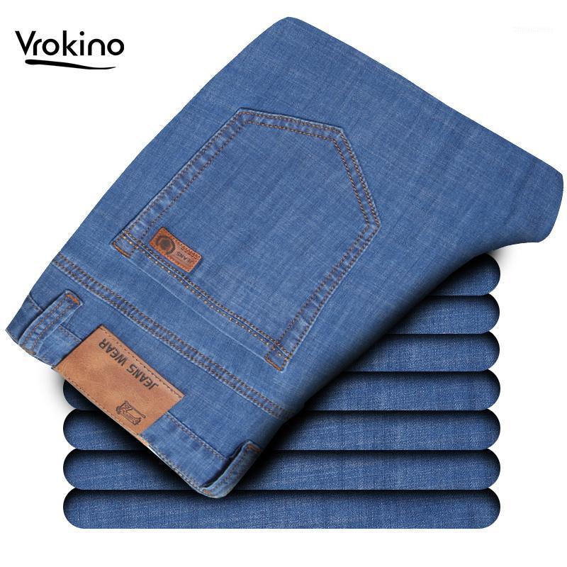 

Men's Jeans 2021 Summer Thin Fashion Loose Straight Spring Stretch Trousers Multiple Color Options Brand Clothing, 3950
