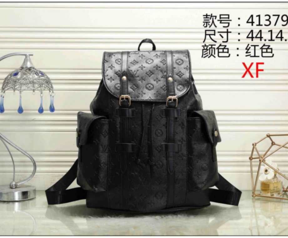 

Hot Sale Classic Man Women Backpack Satchels Bag Luxury Designer Backpack Students School Bags LV LOUIS VITTON A41379, Golden;silver