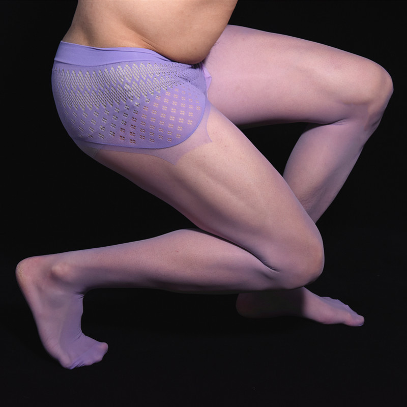 

Sexy Men Lace 360 Seamless COCKing Stockings Pantyhose Gloosy Shiny Sexy Tight Stocking Dance Wear Gay Wear Plus Size F17, Black;white