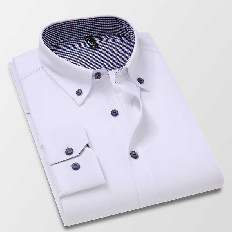 

17 Arrival Men Shirts Long Sleeve Fashion Causal Male Clothes Soft Comfortable Business Formal Dress GT01 210721, Gt01-7 orange