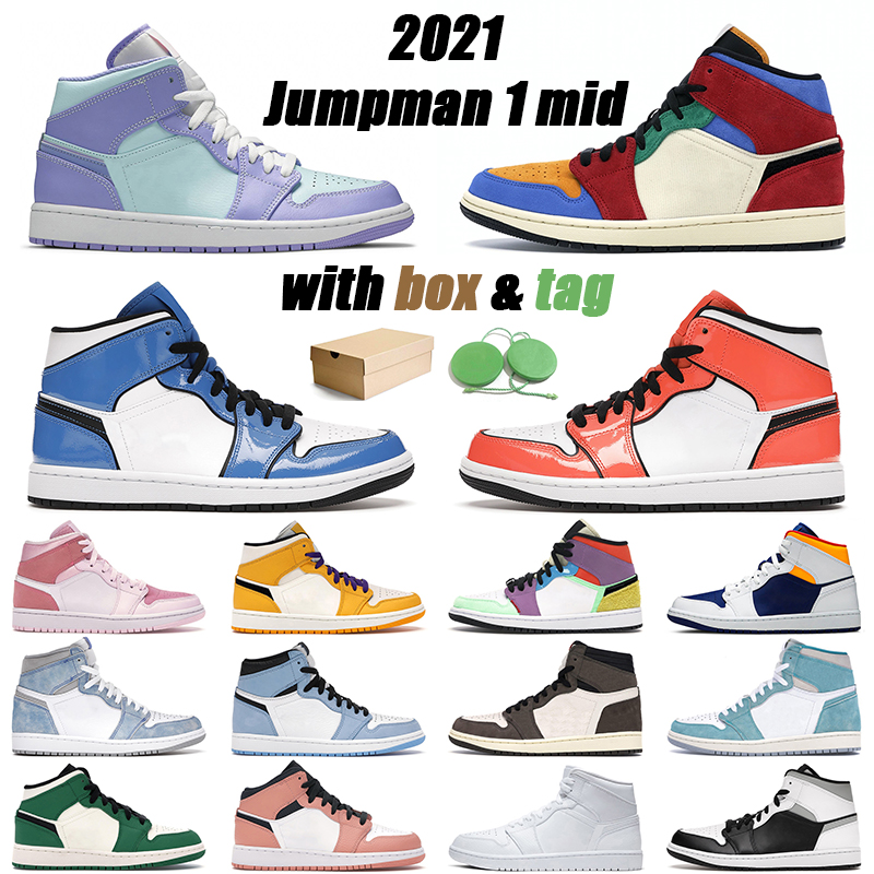 

purple pulse jumpman 1 mid basketball shoes fearless signal blue turf orange 1s men women sneaker outdoor mens sports sneakers