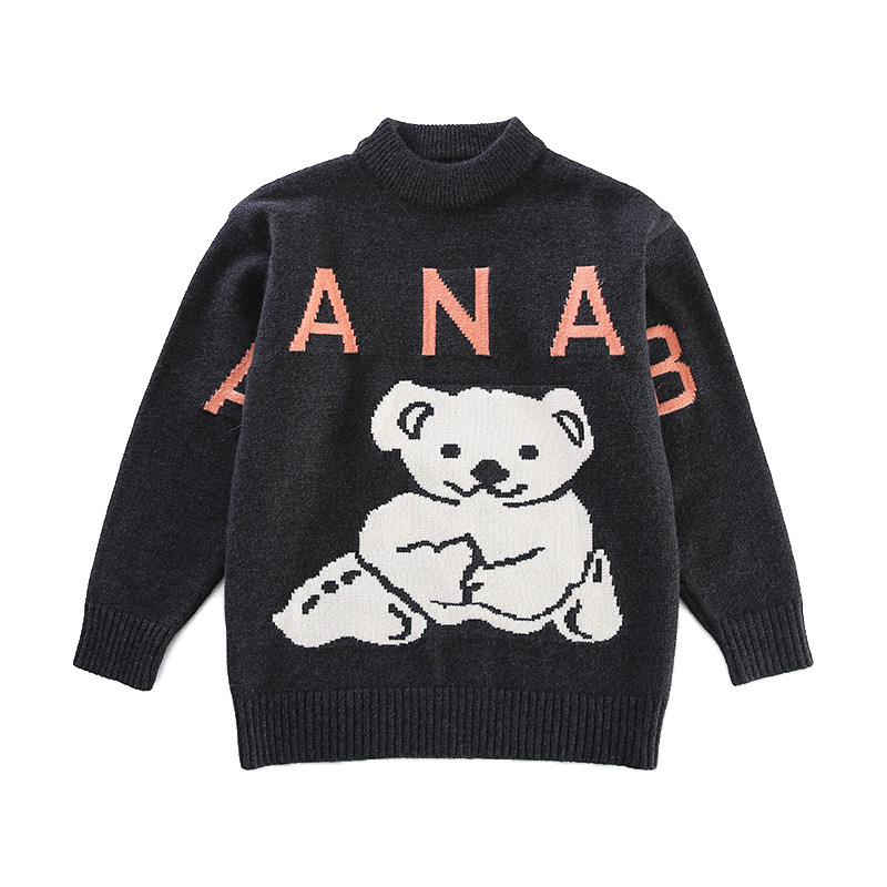 

Korean version of the upper day girl sweater set of casual loose bottoming shirts Wheaters, Blue