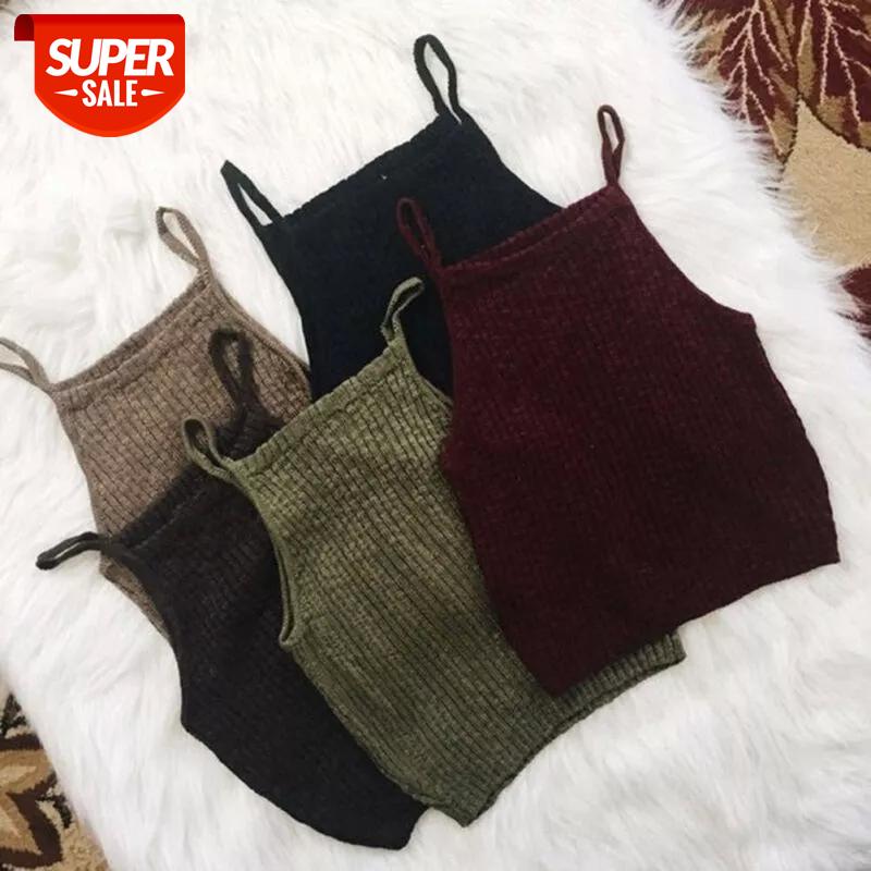 

Knitting Sexy Tank Tops Women Sleeveless Camis Short Beach Vest Blusa Crop Top Cool Girls Cropped Tees Summer Basic Streetwear #kG79, White