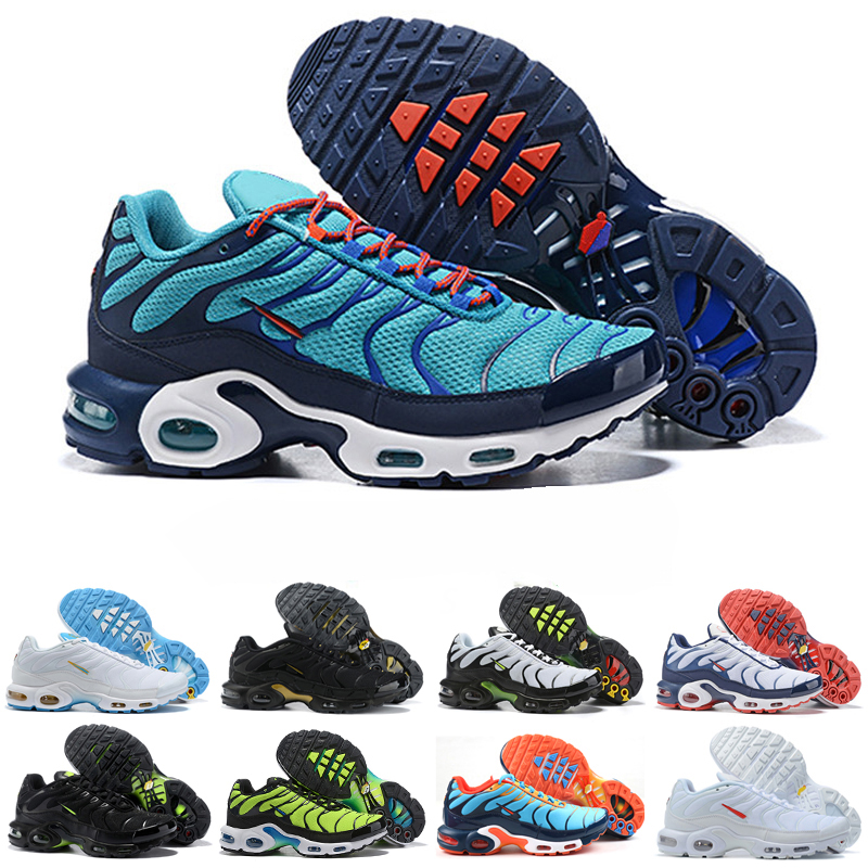

2022 Designer TN Plus Mens Running Shoes Pink Sea Triple Black White Red Voltage Purple USA Lemon Lime Bumblebee Be True outdoor Trainers Sports, Color 17