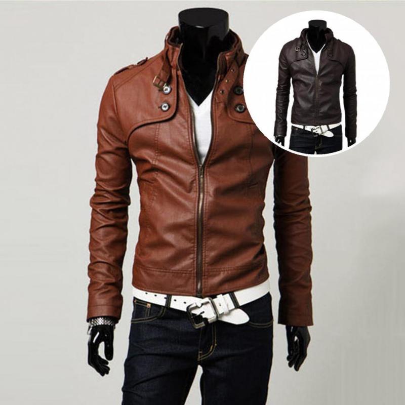 

Men's Jackets Fabulous Coat Button Decoration Great Stitching Leisure Men Jacket Autumn, Black;brown