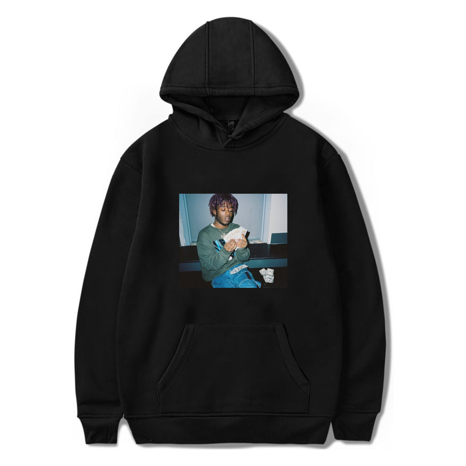 Men's Women's High Street Hooded Hoodie Rapper Lil Uzi Vert Printed Sweatshirt Men's Women's Hip Hop Loose Winter Hoodie