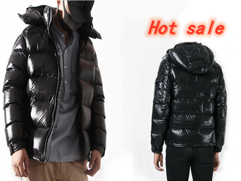 

True down and eiderdown padded Kardashian women's for winter men's coats to keep them warm, as well a short windbreak hoodie with -20 degree, Black
