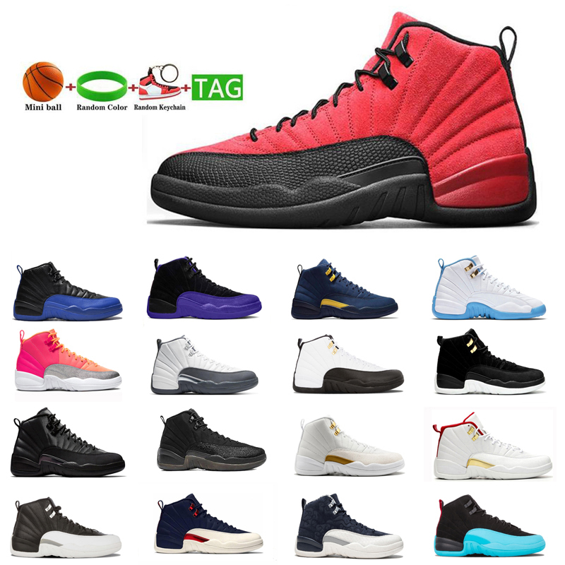 

Dark Purple jumpmen 12 basketball Reverse Taxi shoes sneakers men Game Royal trainers sports size 40-47, #21 winterized